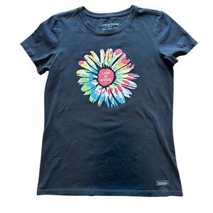 Life Is Good Dark Charcoal Gray Women’s Crusher Tee